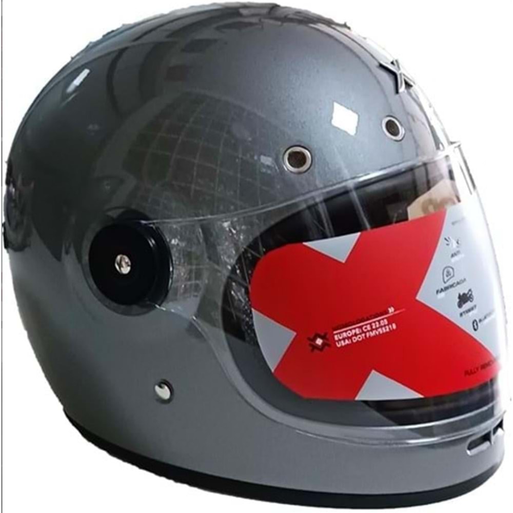AXOR CLASİK KAPALI KASK GRİ (XXL)