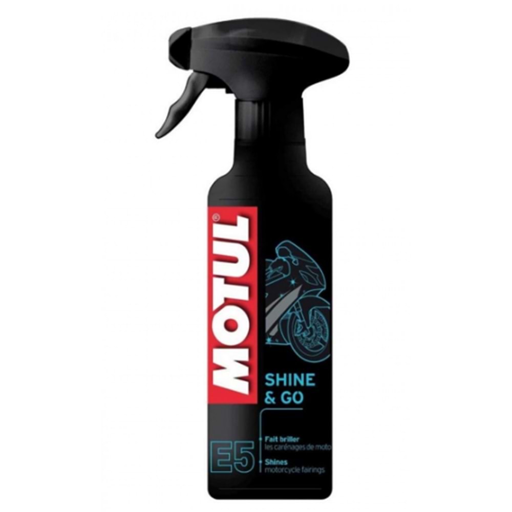 MOTUL E5 MOTOSİKLET PLASTİK GRENAJ & KAPORTA PARLATMA VE BAKIM SPREYİ 400ML