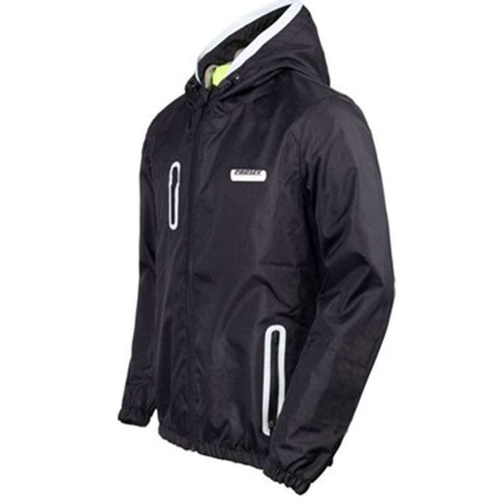 PROSEV YAĞMURLUK ÜST SİYAH KAPŞONLU (XS)