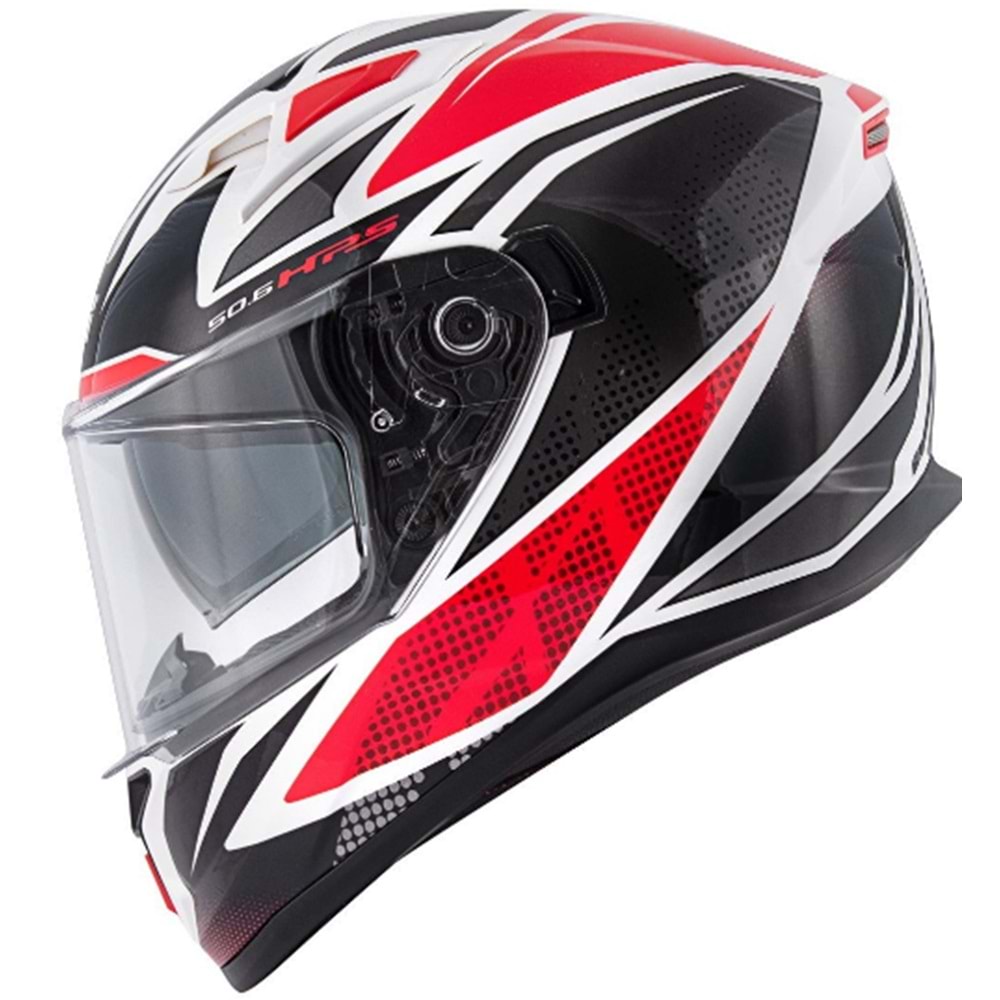 GIVI 50.6 SİYAH-KIRMIZI-BEYAZ (L) GÜNEŞ GÖZLÜKLÜ