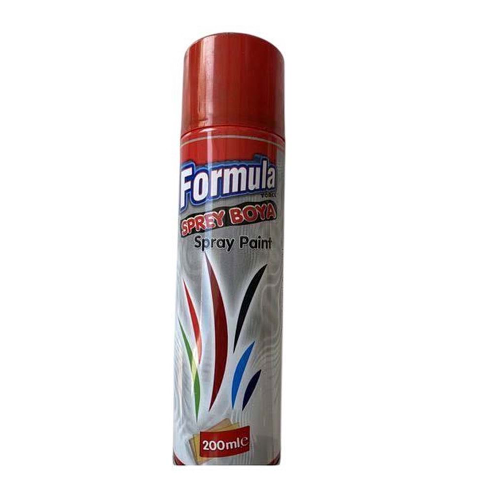 FORMULA SPREY BOYA KIRMIZI MOTOSİKLET BİSİKLET ARABA 200ML