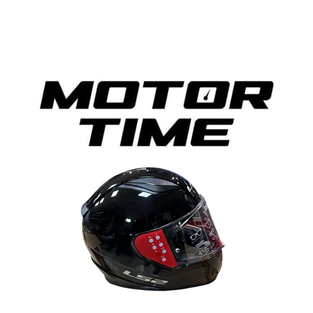 LS2 RAPID 2 PARLAK SİYAH (S)