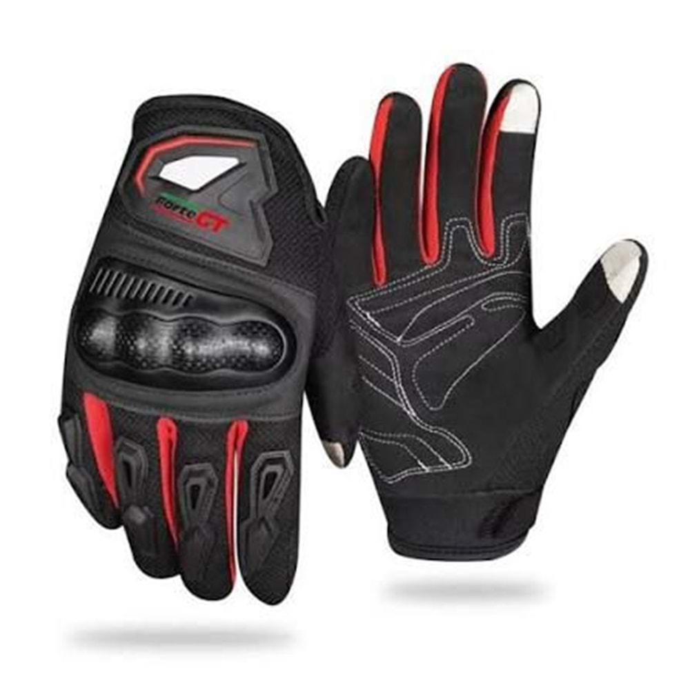 FORTE GT RS02 ELDİVEN SİYAH-KIRMIZI (L)