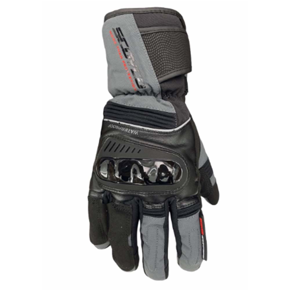 SCOYCO MC82WP KIŞLIK MOTOSİKLET ELDİVENİ - KOYU GRİ (M)
