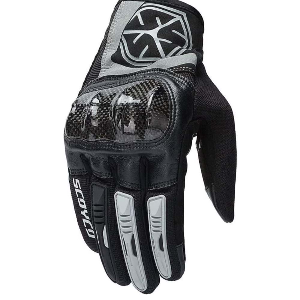 SCOYCO MC122 ELDİVEN CARBON SİYAH-GRİ (M)