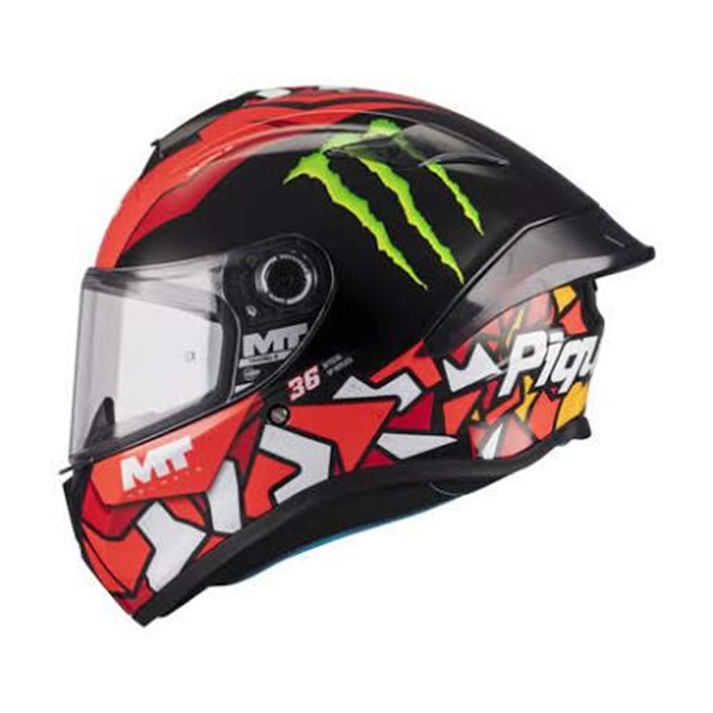 MT HELMETS TARGO S PIQUERAS B5 PARLAK KIRMIZI (XL)