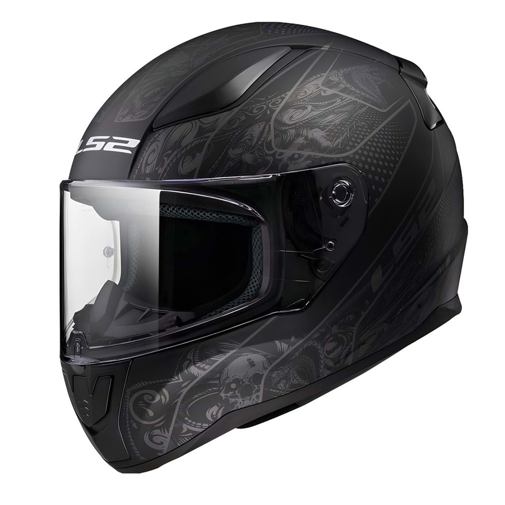 LS2 RAPID 2 CRYPT MAT SİYAH KASK (L)
