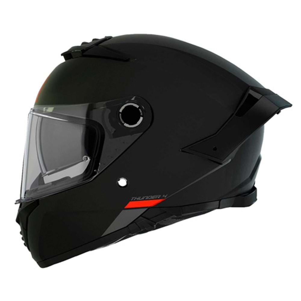MT HELMETS THUNDER 4 SV MAT SİYAH FULLFACE MOTOSİKLET KASKI (M)