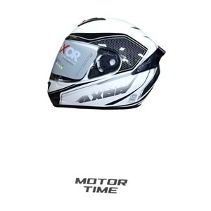AXOR SİYAH-BEYAZ KASK(XL)