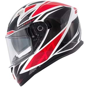 GIVI 50.6 SİYAH-KIRMIZI-BEYAZ (L) GÜNEŞ GÖZLÜKLÜ