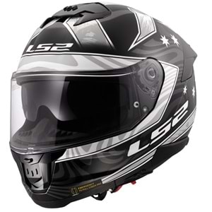 LS2 STREAM 2 GALDAM SİYAH-BEYAZ KASK (XL)