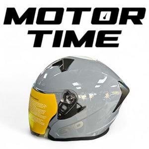 EVO YARIM GÜNEŞ GÖZLÜKLÜ KASK NARDO GRİ (M)