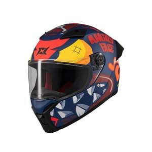 AXXIS FENIX ANGRY FACE C5 RED MATT (XL)