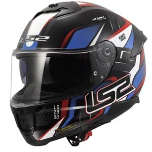 LS2 STREAM 2 TINUX SİYAH-KIRMIZI KASK (M)