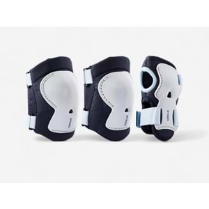 OXELO DİZLİK DİRSEKLİK TAKIM BEYAZ-MAVİ