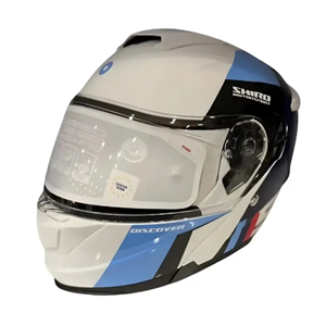 SHIRO DISCOVER SPOWER MAVİ BEYAZ SİYAH KASK (M)