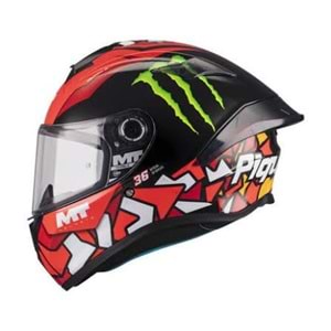 MT HELMETS TARGO S PIQUERAS B5 PARLAK KIRMIZI (XL)