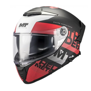 MT HELMETS THUNDER 4 SV WAVES B5 MAT KIRMIZI KAPALI KASKI (L)