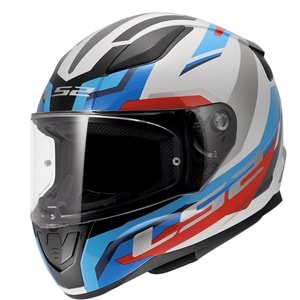 LS2 RAPID 2 HYPER BEYAZ-MAVİ-KIRMIZI KASK (L)