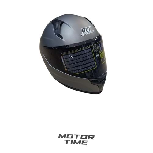 MT MAT GREY (XL) KASK GÜNEŞ GÖZLÜKLÜ