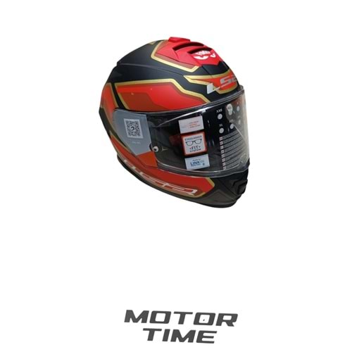 LS2 STORM MATT BLACK RED(L)