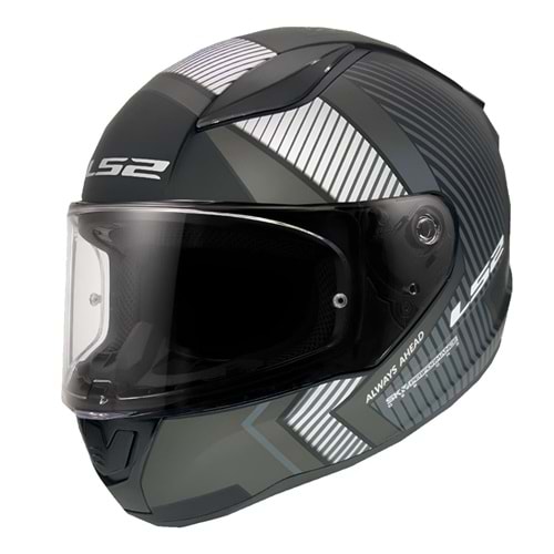 LS2 RAPID 2 EXTRA MAT SİYAH-GRİ KASK (XL)
