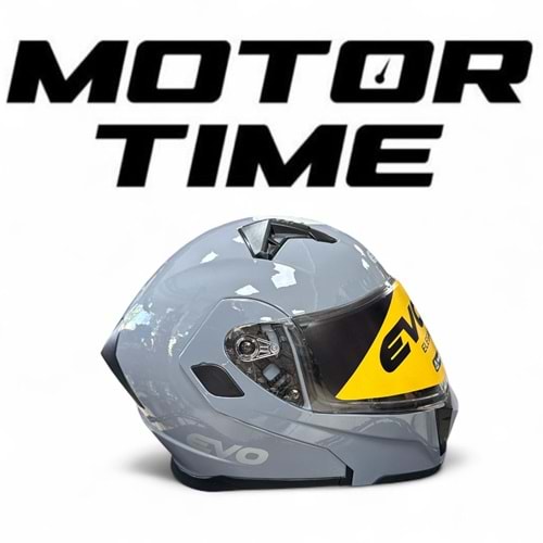 EVO ÇENEDEN AÇILIR KASK GÜNEŞ VİZÖRLÜ NARDO GRİ (XL)