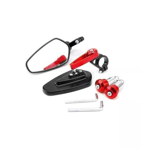 KATLANIR GİDON AYNASI SİYAH-KIRMIZI KUBA-RKS-CF-MONDİAL ÜNİVERSAL