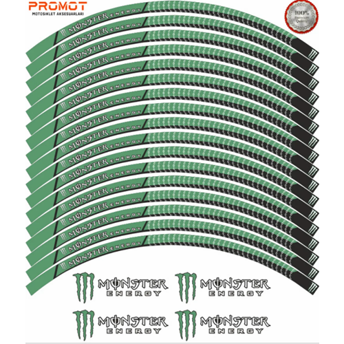 MONCTER MOTORSİKLET JAN ŞERİDİ YEŞİL