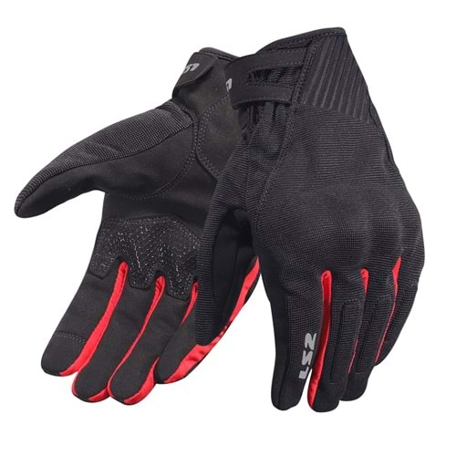 LS2 DART 2 EVO ELDİVEN SİYAH-KIRMIZI (L)