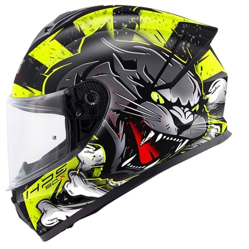 GIVI 50.X WILD MAT SİYAH-NEON SARI KASK (M)