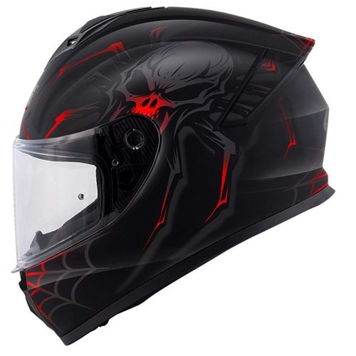 GIVI 50.X ARACHNO MAT SİYAH-KIRMIZI KASK (XL)
