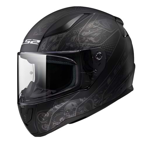 LS2 RAPID 2 CRYPT MAT SİYAH KASK (M)