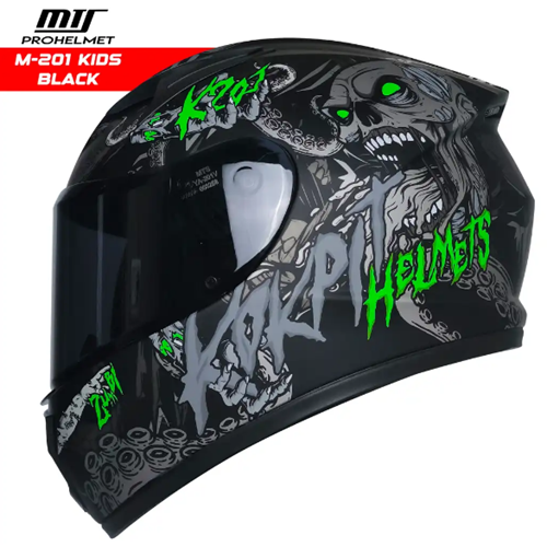 MTS M-201 ÇOCUK KASKI SİYAH (M)