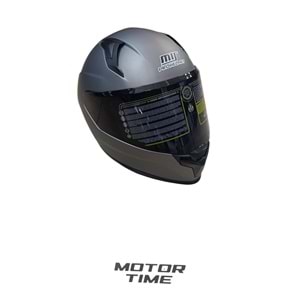 MT MAT GREY (XL) KASK GÜNEŞ GÖZLÜKLÜ