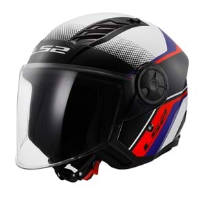 LS2 AIRFLOW 2 RUSH BEYAZ-MAVİ-KIRMIZI KASK(L)