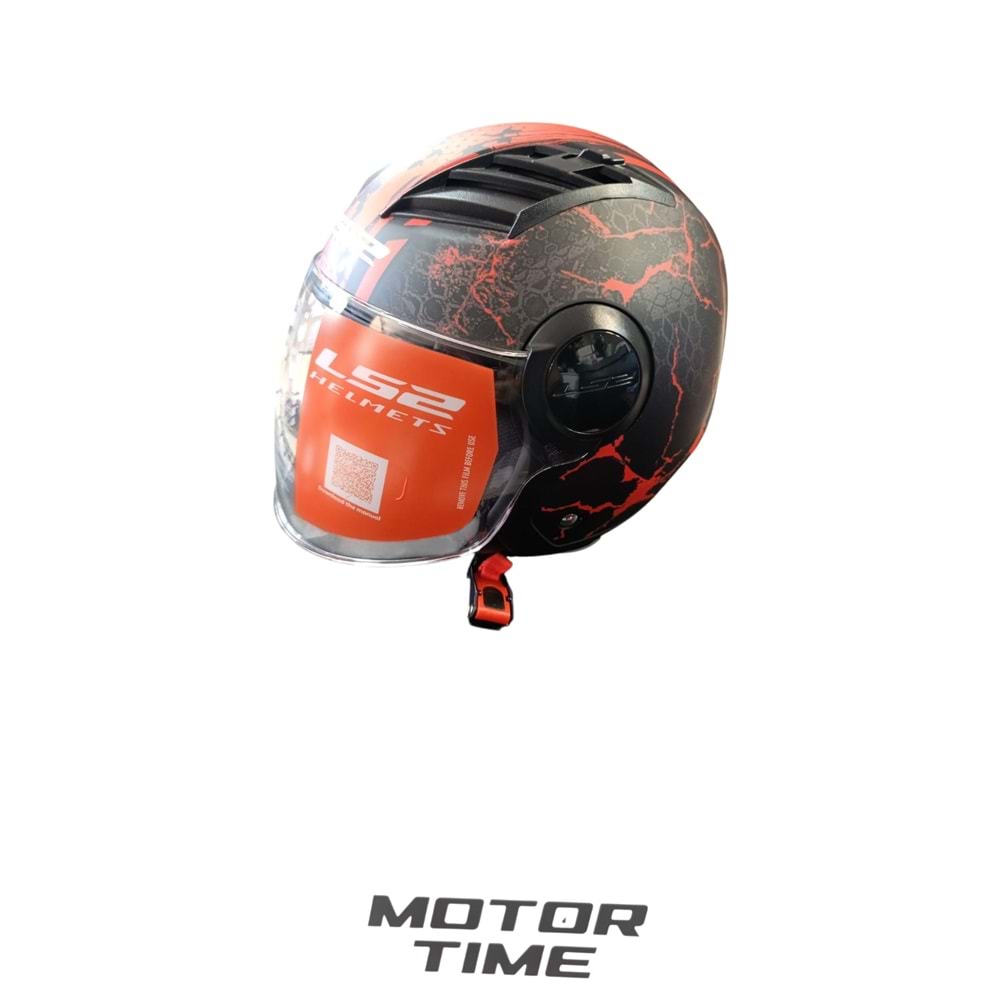 LS2 AIRFLOW 2 SİYAH-KIRMIZI KASK(XL)