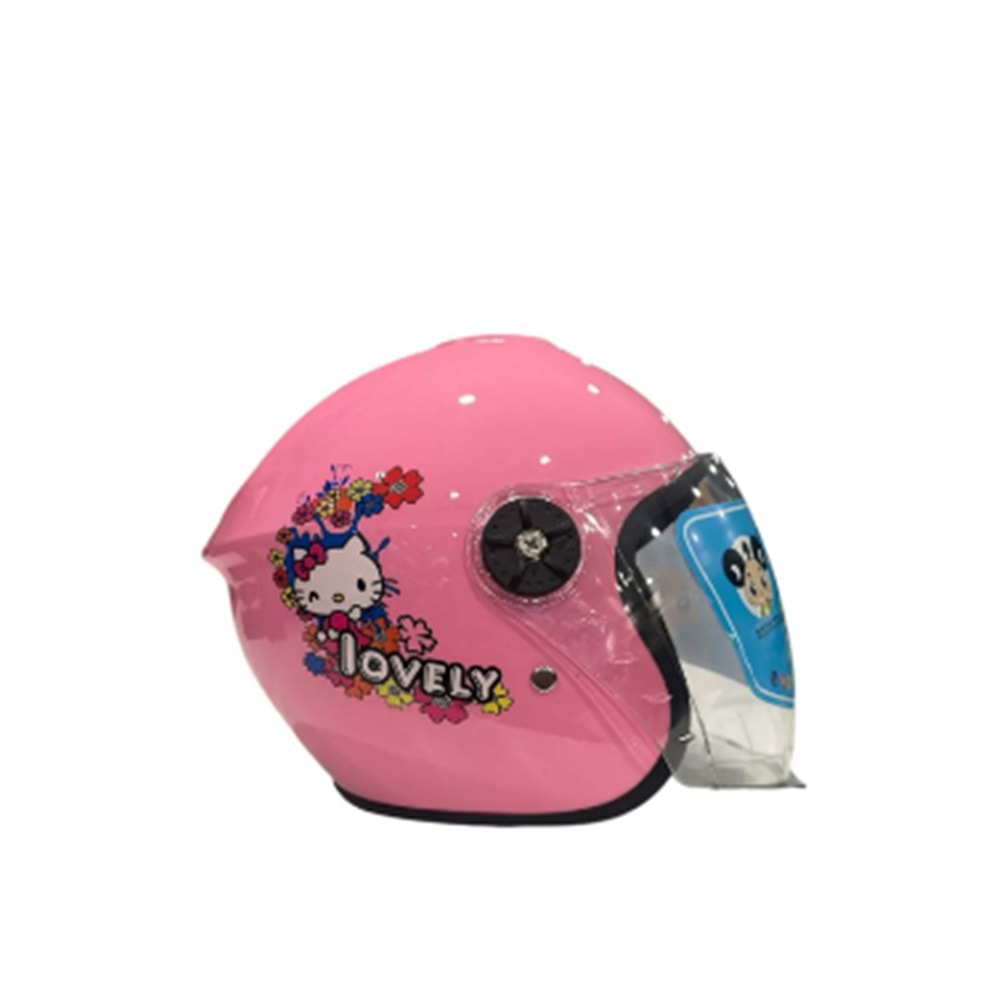 HELLO KİTY PEMBE YARIM (M) ÇOCUK KASKI