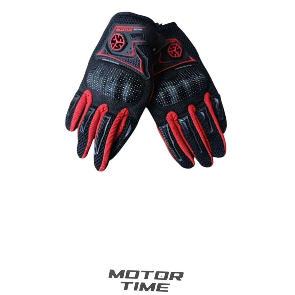 ELDİVEN SCOYCO MC23 (M) SİYAH-KIRMIZI