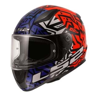 LS2 RAPID 2 MEMPHIS KIRMIZI-MAVİ KASK (L)