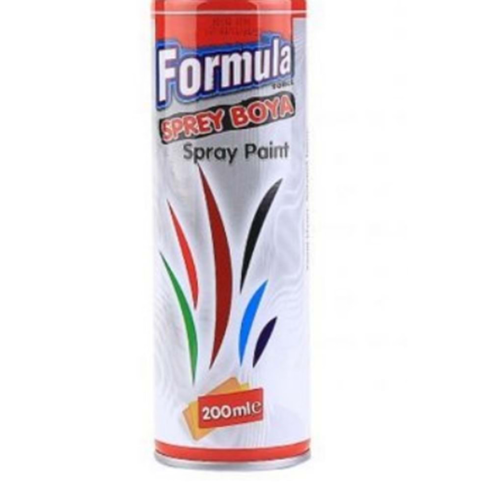 FORMULA SPREY BOYA KIRMIZI MOTOSİKLET BİSİKLET ARABA 200ML