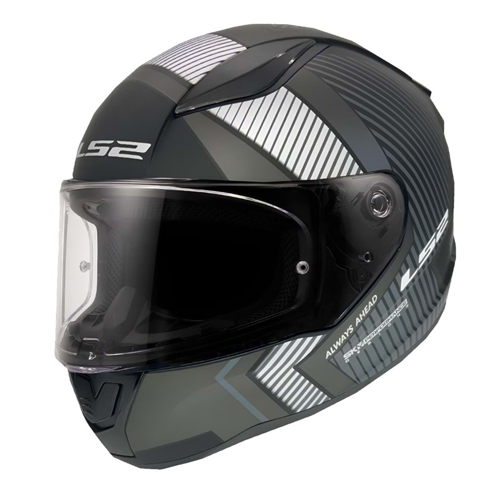 LS2 RAPID 2 EXTRA MAT SİYAH-GRİ KASK (XL)