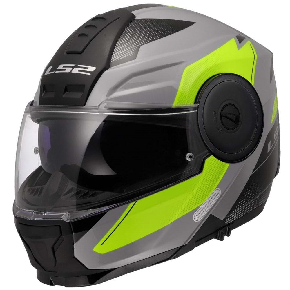 LS2 SCOPE 2 DURIA GRİ-NEON SARI KASK (XL)